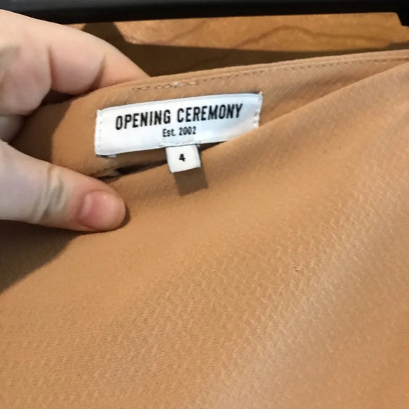 Opening Ceremony Tan Brown Slit Skirt, size 4 - Picture 3 of 6